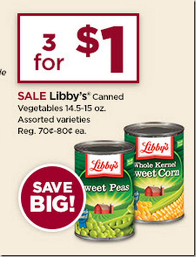 Walmart Price Match Deal: Libby’s Canned Vegetables Just $.08 Each!