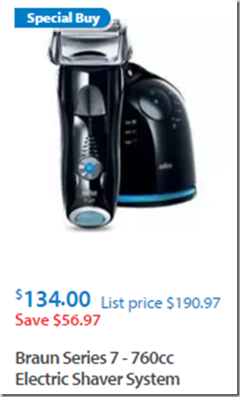 Walmart Cyber Monday Deal: Braun Series 7 Shaver Just $134!