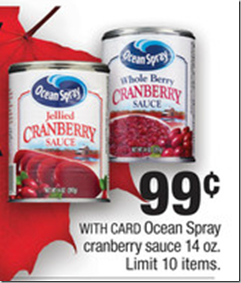 FREE Ocean Spray Cranberry Sauce at Walmart with Overage!