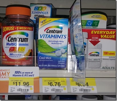 FREE Centrum Vitamints with Overage at Walmart!