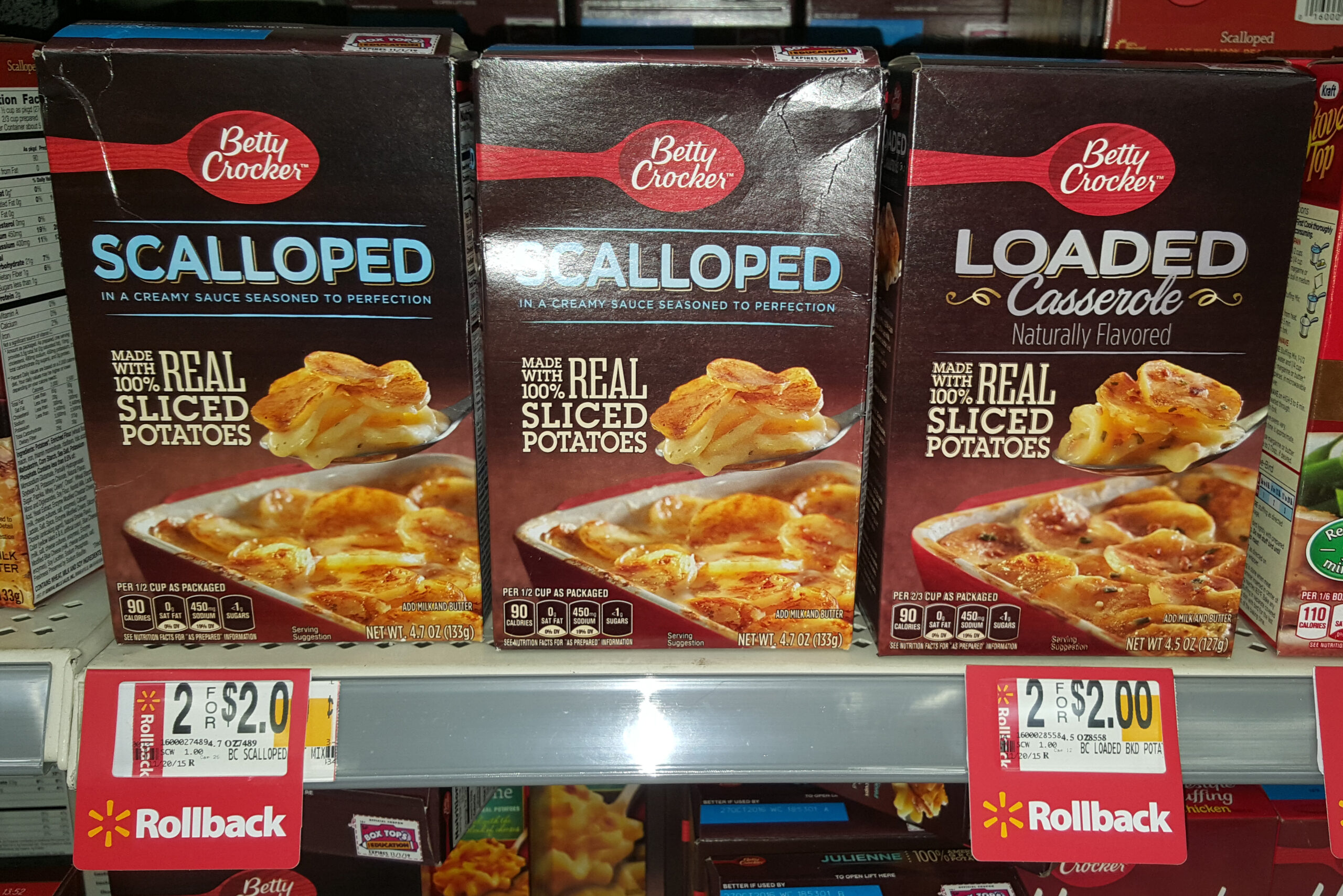 Betty Crocker Scalloped Potatoes Just $.75 at Walmart!