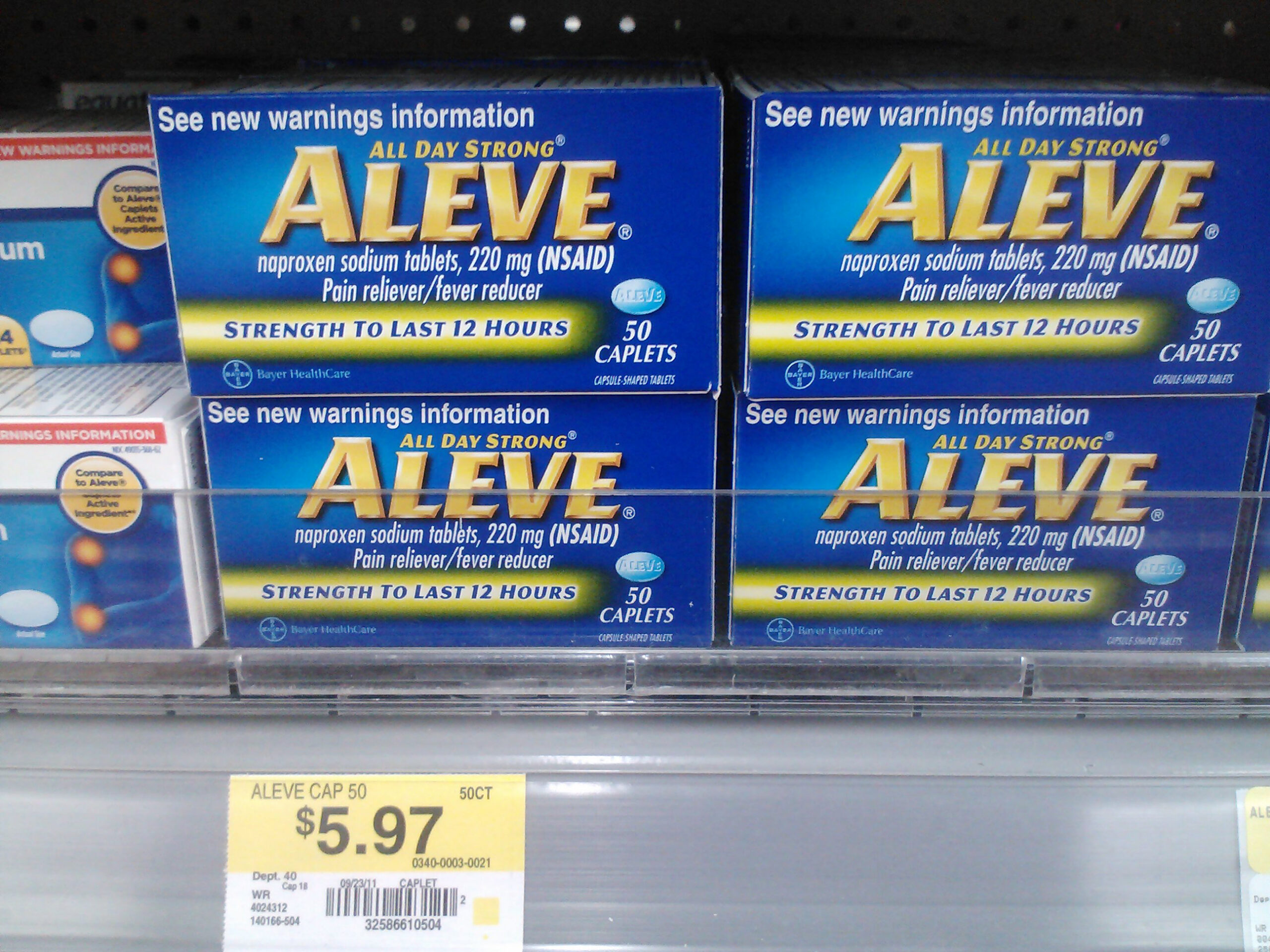 Aleve Just $3.97 at Walmart!