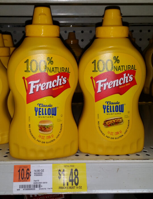 French’s Yellow Mustard Just $.48 at Walmart!
