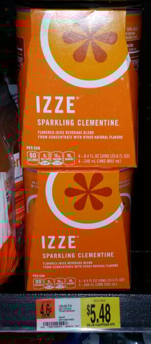 IZZE Sparkling Juice Just $4.48 at Walmart!