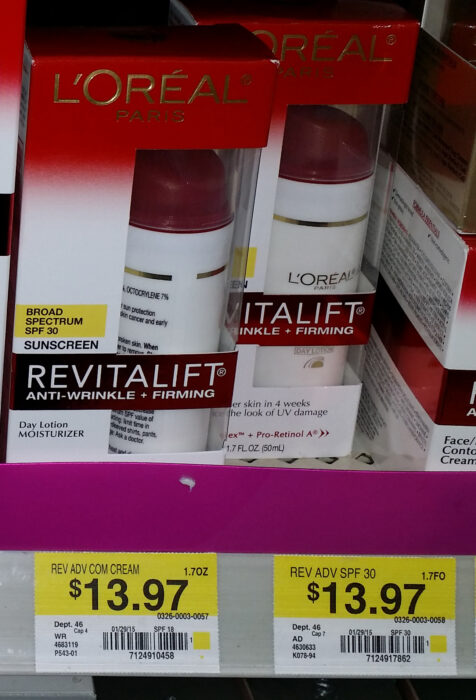 L’Oreal Paris Revitalift Sunscreen Just $10.97 at Walmart!