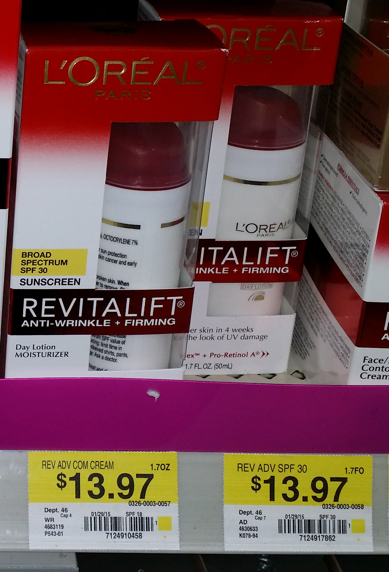 L’Oreal Paris Revitalift Sunscreen Just $10.97 at Walmart!