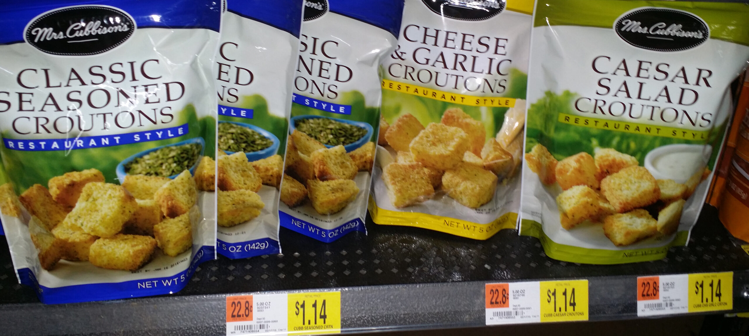 Mrs. Cubbison's Salad Toppings Just $.64 at Walmart!