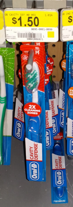 Oral-B Adult Manual Toothbrushes Just $.75 at Walmart!