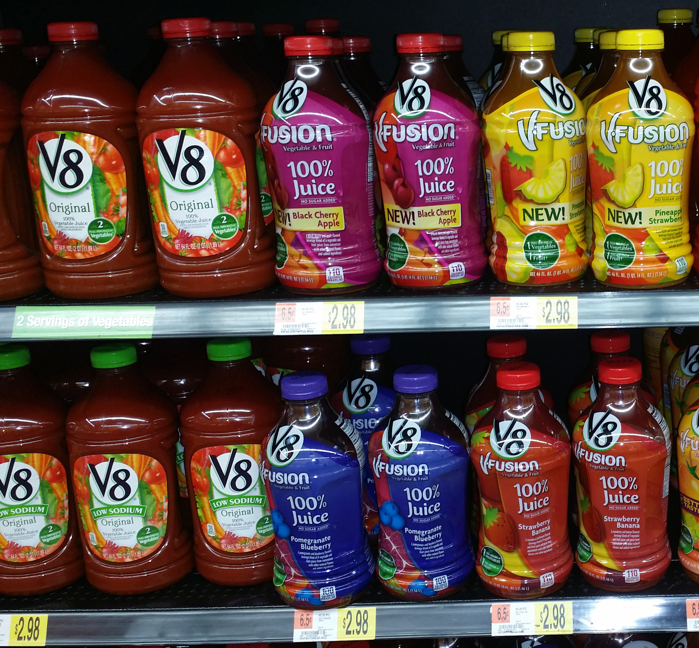 V8 Juices Just $2.48 at Walmart!