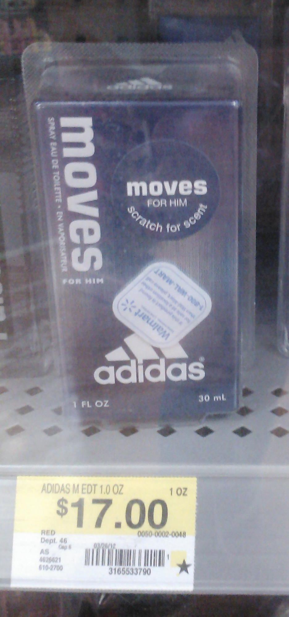 Adidas Moves for Him Just $14.00 at Walmart!