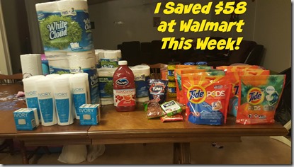 How I Saved $58 at Walmart This Week!