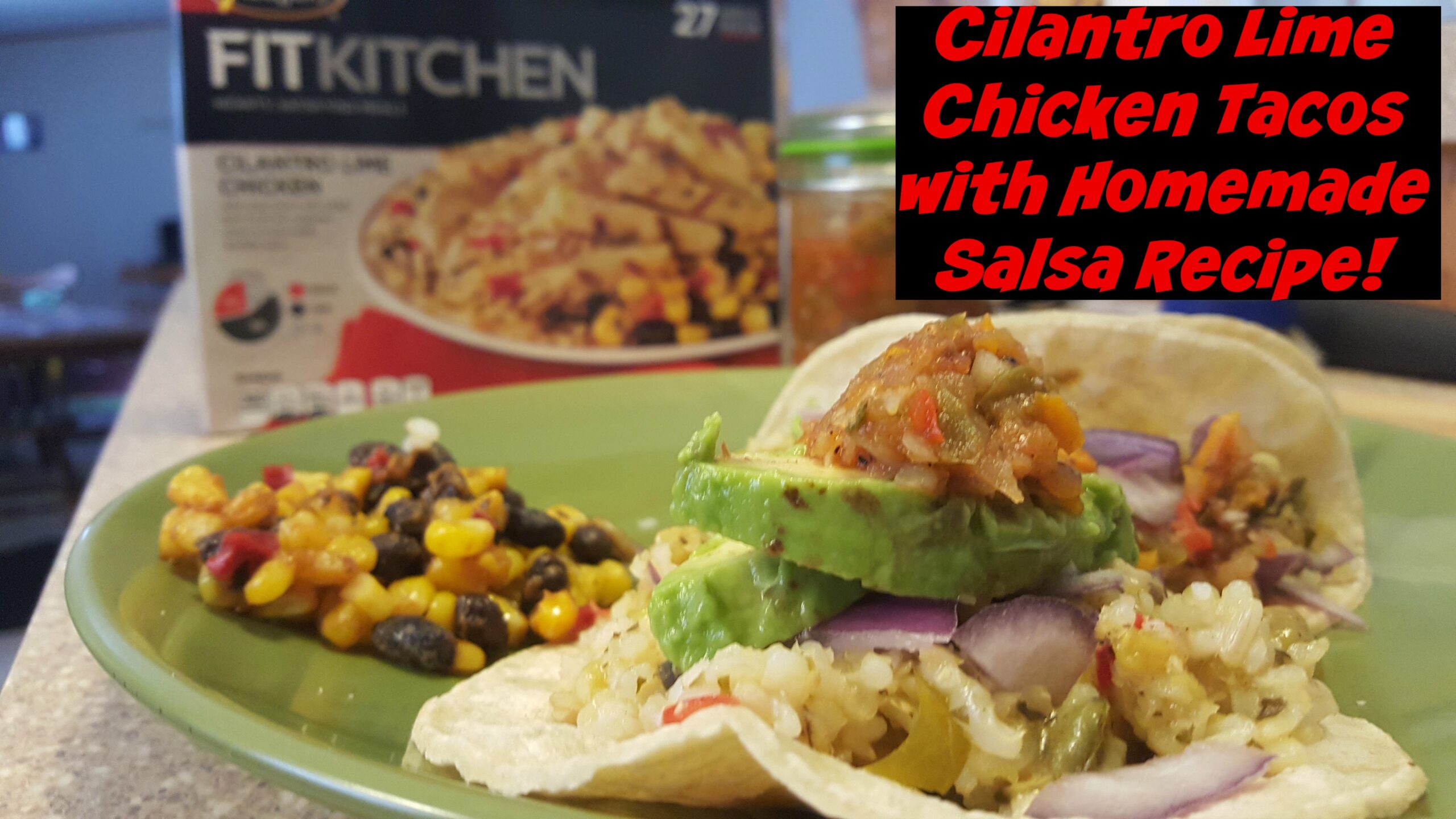 Cilantro Lime Chicken Tacos with Homemade Salsa Recipe!
