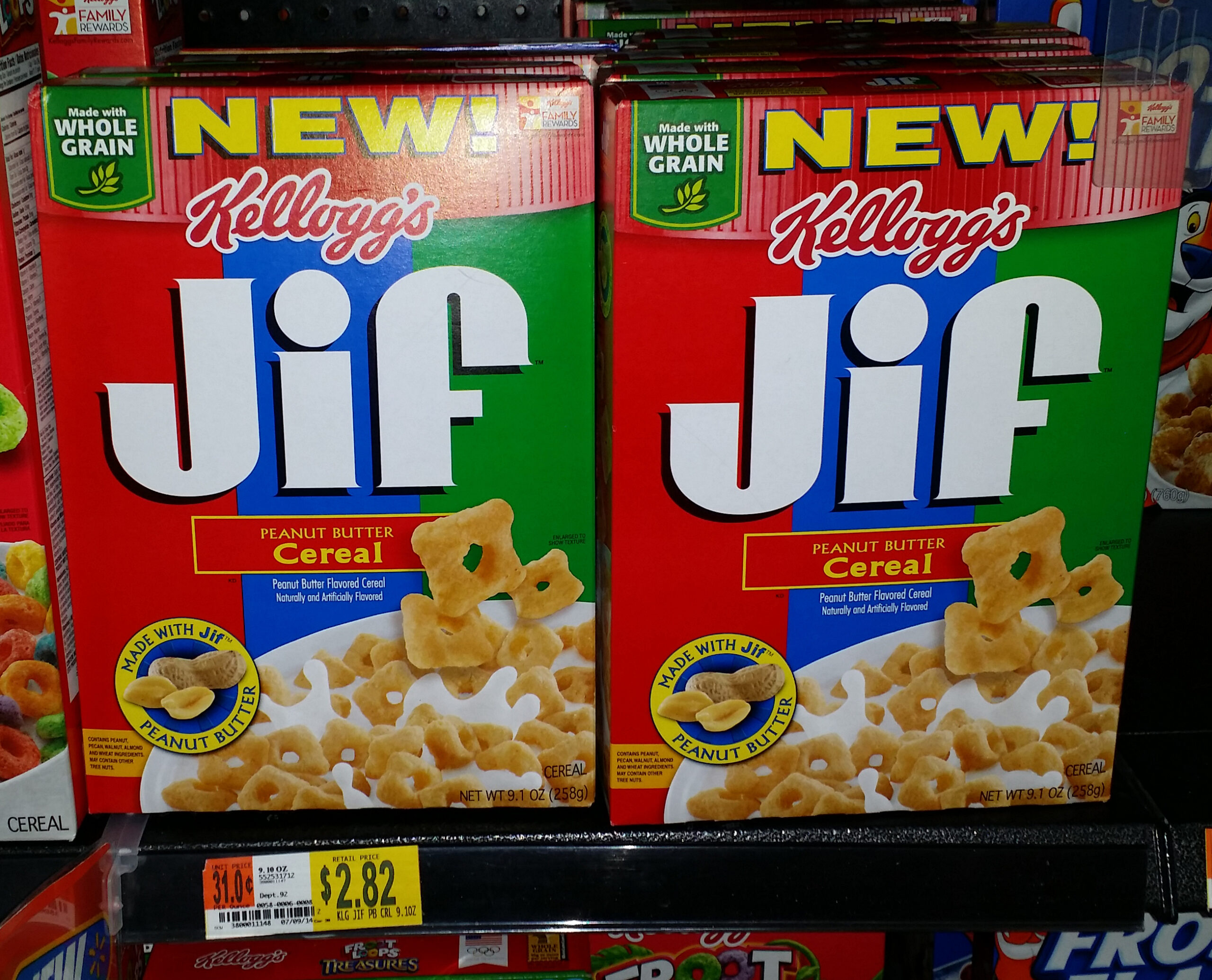 Kellogg's Jif Cereal Just $2.12 at Walmart!