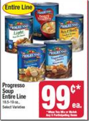 Walmart Price Match Deal: Progresso Soup Just $.49!