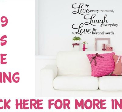 Live Every Moment, Laugh Every Day, Love Beyond Words Decal $1.99+ Ships FREE!
