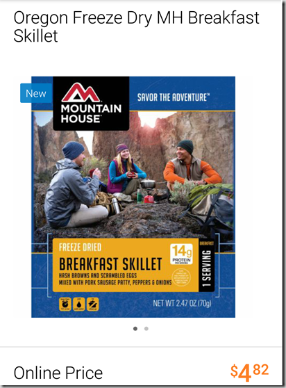 FREE Mountain House Products with $1.25 Overage at Walmart!