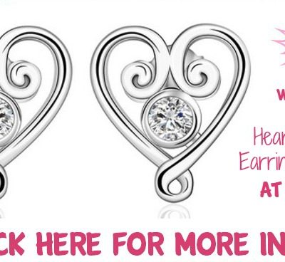 FREE Heart Crystal Earrings Fashion! Down From $80!