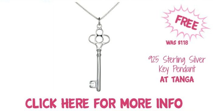 925 Sterling Silver Key Pendant