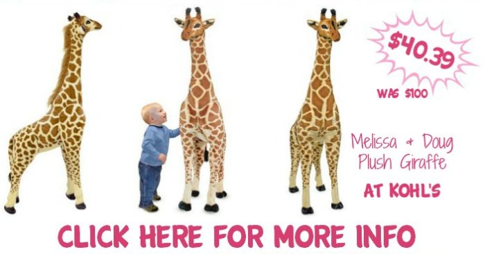 Melissa & Doug Plush Giraffe Set Only $40.39! Down From $100!