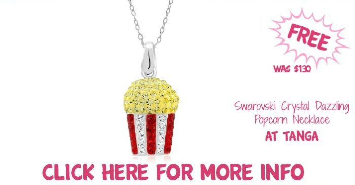 FREE Swarovski Crystal Dazzling Popcorn Necklace! Down From $130!