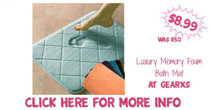 Luxury Memory Foam Bath Mat Just $8.99 Down From $50! Ships FREE!