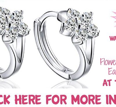 Flower Huggie Earrings