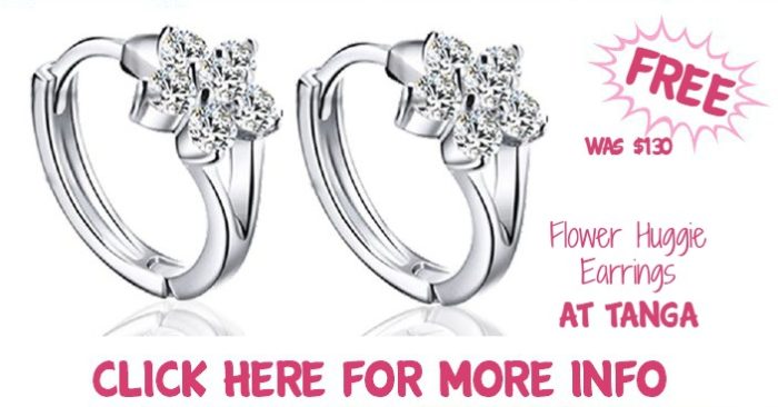 Flower Huggie Earrings