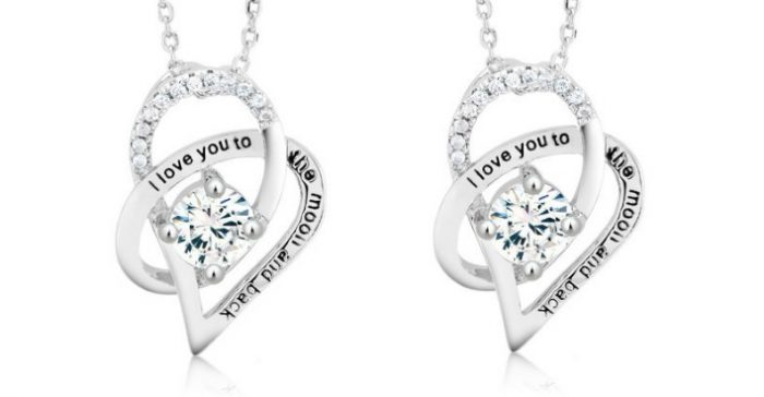FREE I Love You To The Moon And Back Crystal Necklace! Down From $70!