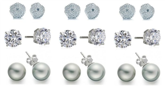 Sterling Silver Knot, Ball & CZ Earrings Just $8.99! Down From $150! Ships FREE!