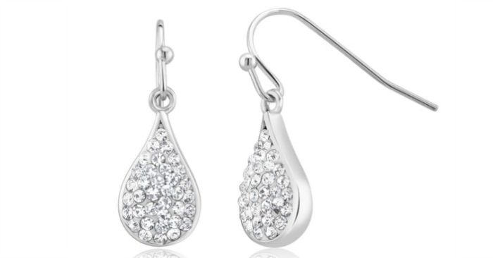 Gold Plated Crystal Teardrop Earrings Just $7.99! Down From $130! Ships FREE!