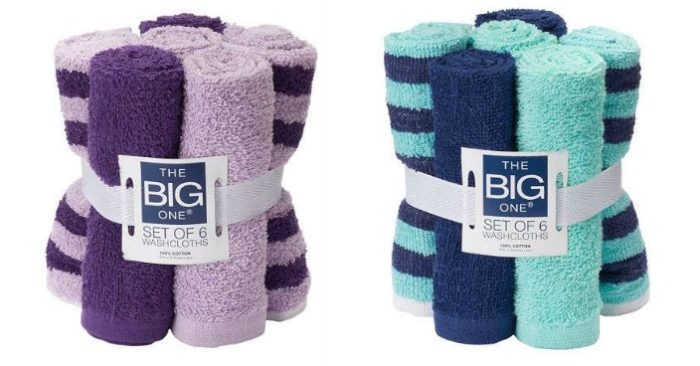 The Big One 6-Pack Washcloths Only $2.54! Down From $10!