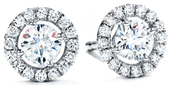 White Gold Plated CZ Halo Studs Just $5.99! Down From $90! Ships FREE!