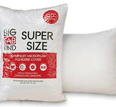 Big Fab Find Supersize Jumbo Fiber Pillow Just $4.99! Down From $10!