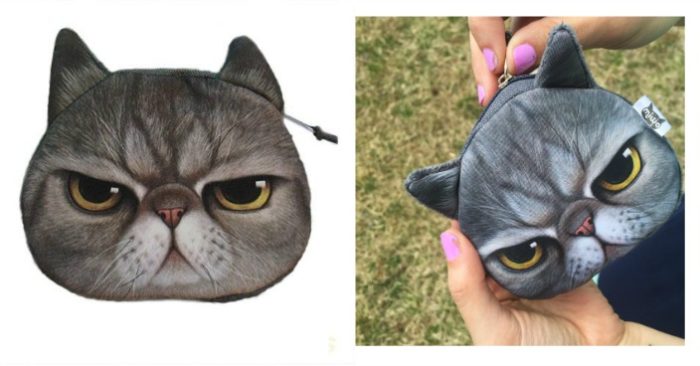 Grumpy Kitty Face Coin Purse Just $3! Down From $13!