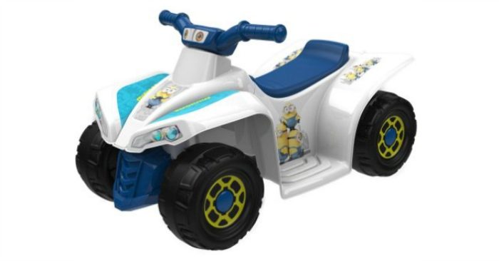 Minions 6-Volt Little Quad Electric Battery-Powered Ride-On Just $39! Down From $79!