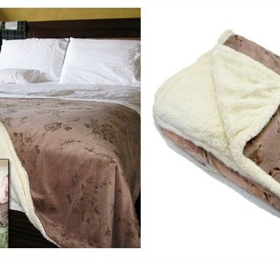 Northpoint Rosette Heavyweight Sherpa Blanket Just $29.99! Down From $120! Ships FREE!