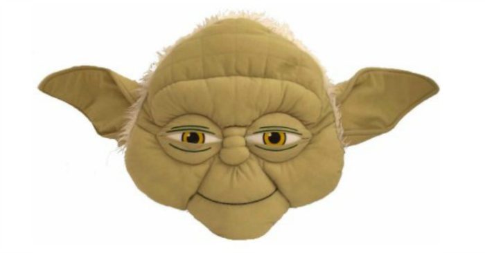 Star Wars Episode VII Yoda Face Pillow Just $8! Down From $15!