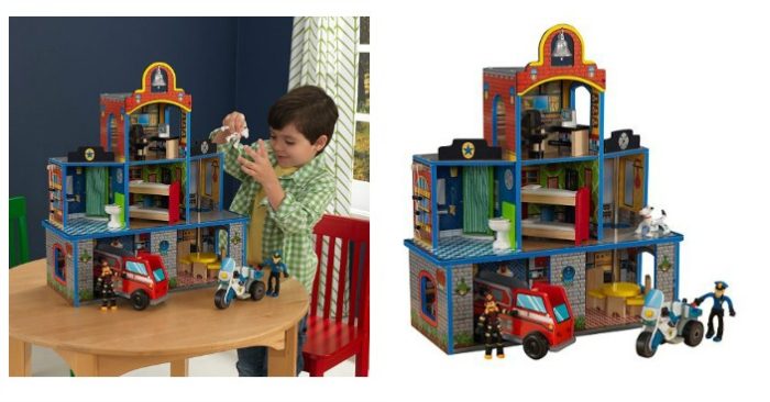 KidKraft Fire Rescue Station Play Set Just $44.49! Down From $100!