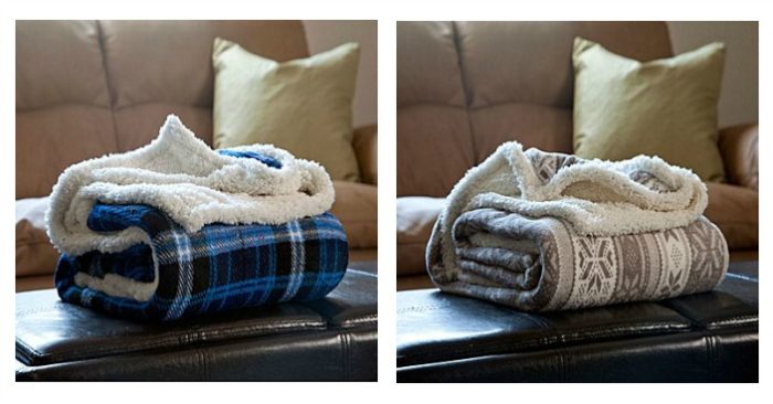 Lavish Home Fleece Sherpa Blanket Throw Just $9.99! Down From $35!