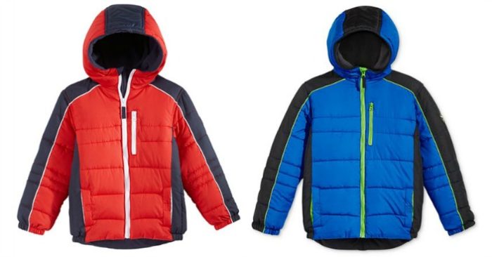Boys' Protection System Hooded Puffer Jacket Only $19.99! Down From $80!