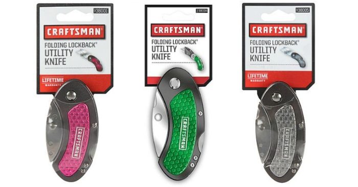 Craftsman 2.25″ Blade Folding Lock Back Utility Knife