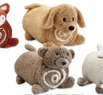Kids' Sherpa Cuddle Friend & Throw Set Only $9.99! Down From $20!