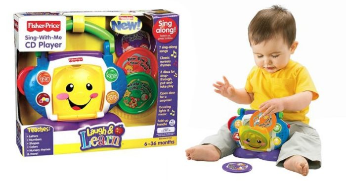 Laugh & Learn Sing-With-Me Toy CD Player Only $12.59! Down From $35!