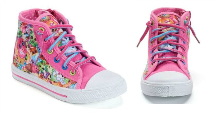 Shopkins Toddler Girls High-Top Sneakers Only $20.99! Down From $40!