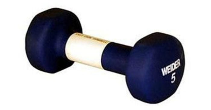 FREE Weider 5 lb. Neoprene Dumbbell!