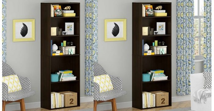 Good To Go 5 Shelf Bookcase Only $2.80! Down From $39!
