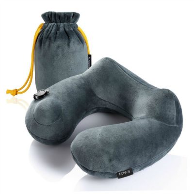 Purefly Inflatable Velvet Neck Pillow Just $11.87! Down From $70!