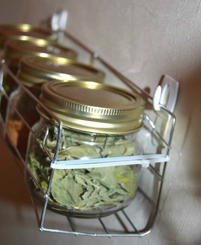 DIY Spice Jar Storage - Dream Green DIY