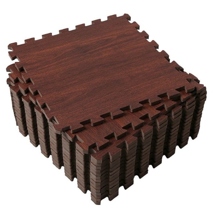 Superjare Foam Interlocking Dark Wood Protective Mat Just $25.99! Down From $50!