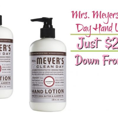 Mrs. Meyers Clean Day Hand Lotion Just $2.99!  Down From $5!